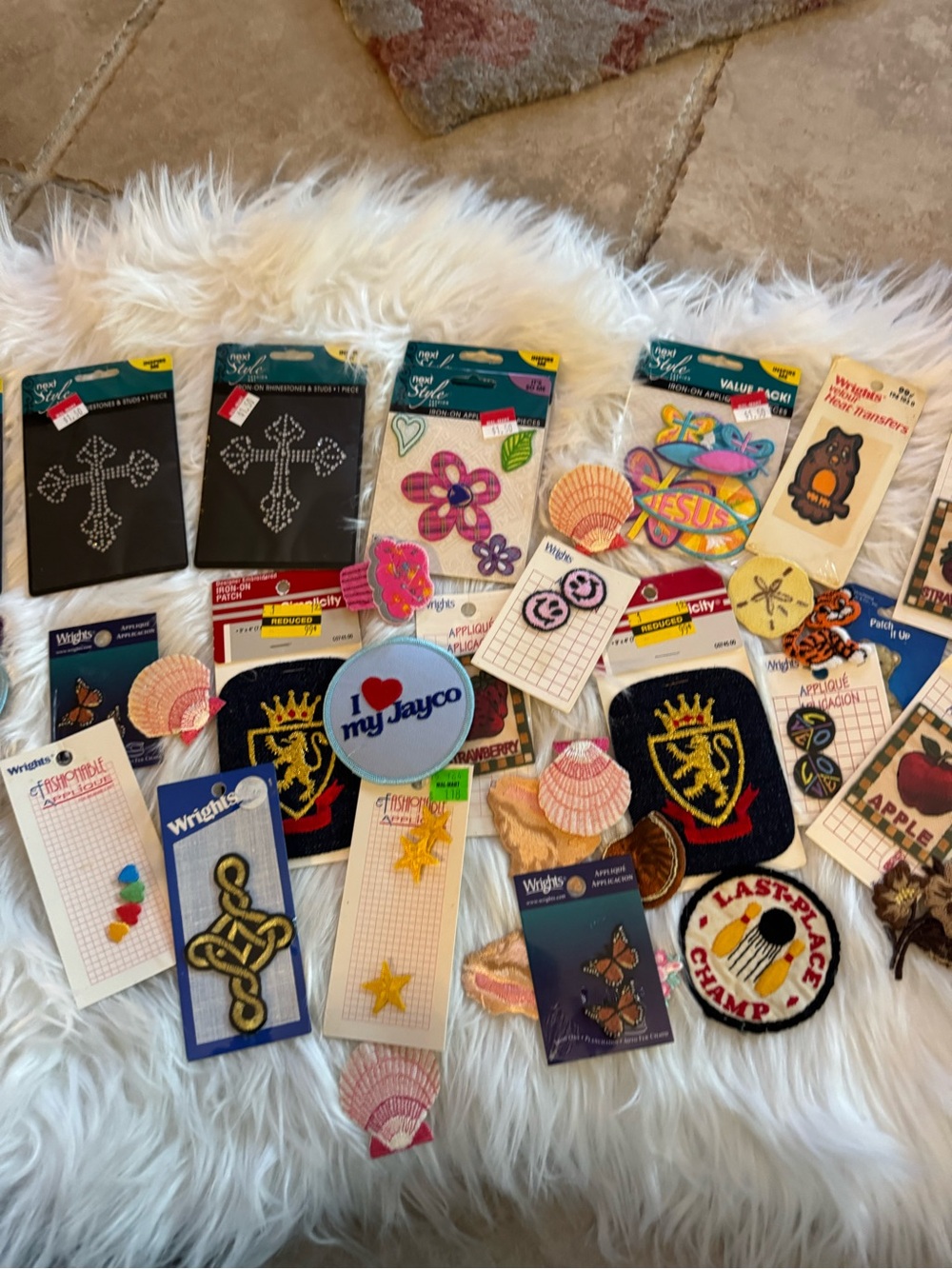 31 Assorted Iron-On Patches - Multicolor Pack